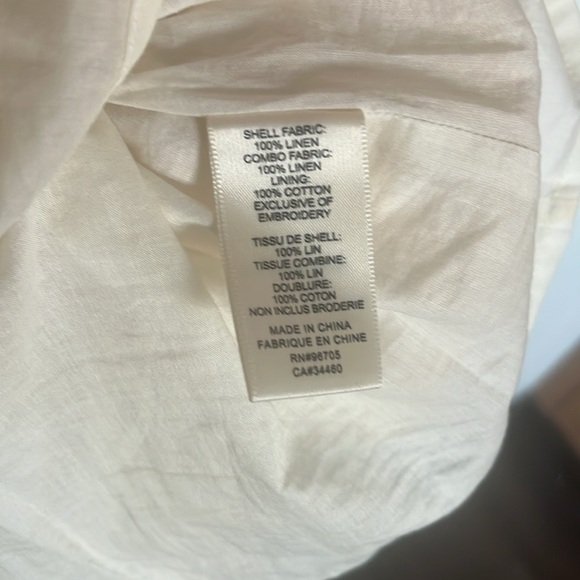 Rebecca Taylor Nicola Linen Fit & Flare Dress Sz 4 - Picture 12 of 13